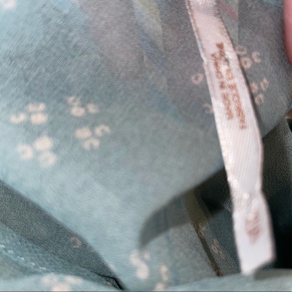 Free people Teal Blue peasant Dress - Picture 7 of 8